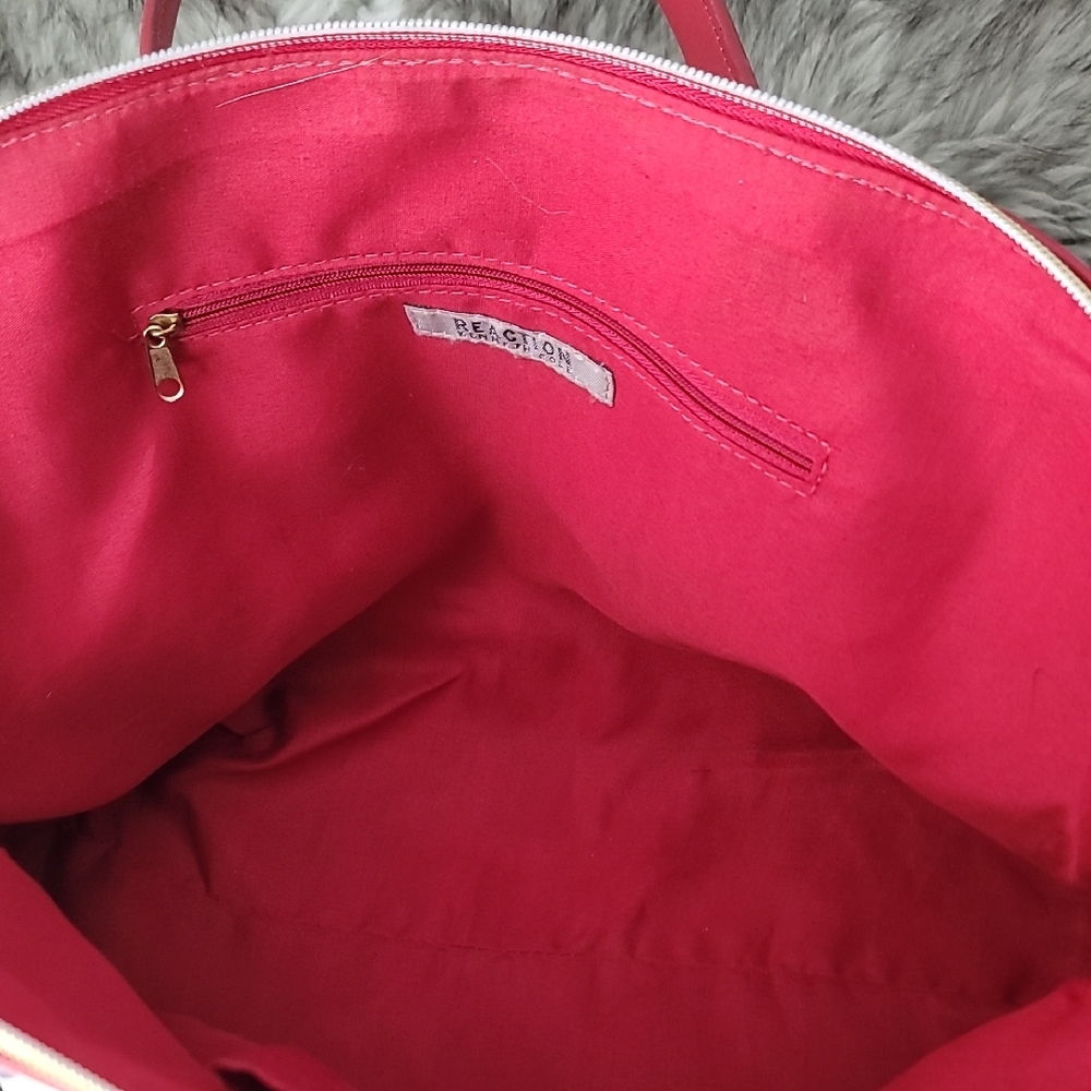 Reaction Kenneth Cole Black, White and Red Floral Shoulder Bag - Picture 11 of 16